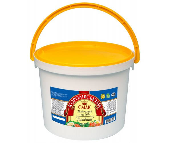 

Соус майонезний 30% "Лагідний" 4500 г «Королівський смак»
