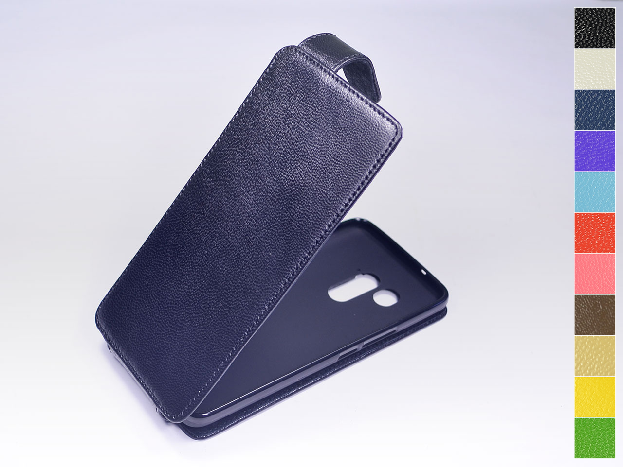 

Откидной чехол из натуральной кожи для HTC U11 Plus