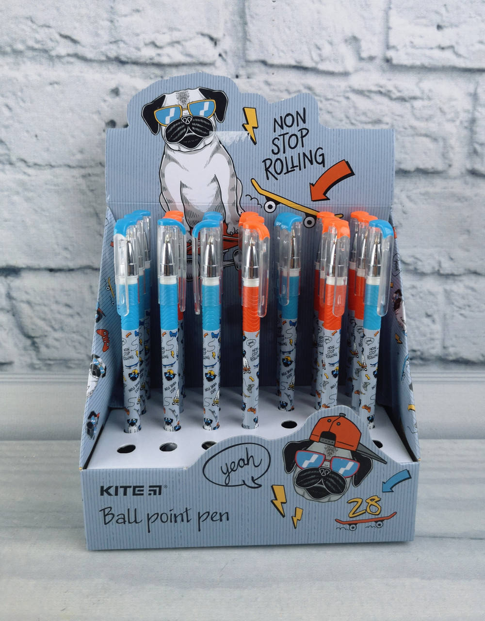 

Ручка шариковая Rolling К21-032-02 синяя 121447 Kite Германия