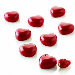 

Силіконова форма для цукерок, льоду, мармеладу Сердечка, 35 шт на планшеті, Белый