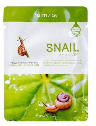 

Маска для лица увлажняющая FarmStay Snail с улиточным муцином 23 мл