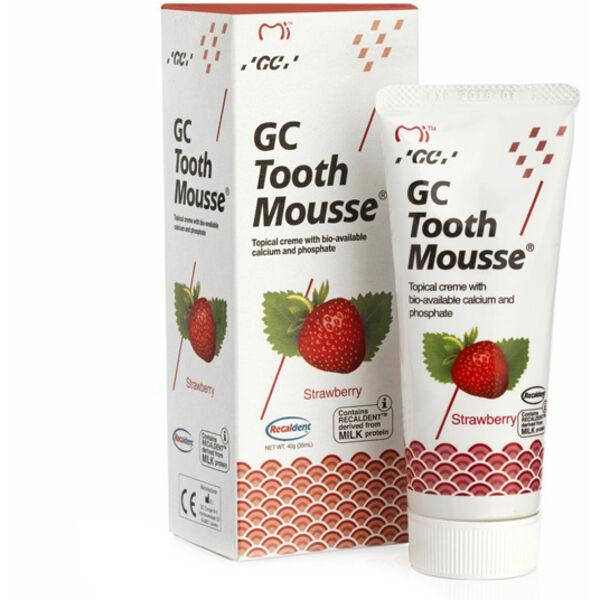 

Tooth Mousse гель для восстановления эмали с кальцием и фосфатом Strawberry Клубника