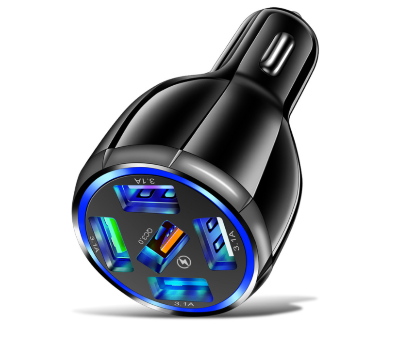 

Автомобильное Зарядное Устройство 5USB Quick Charge 3.0 75W (BK-359) (black)