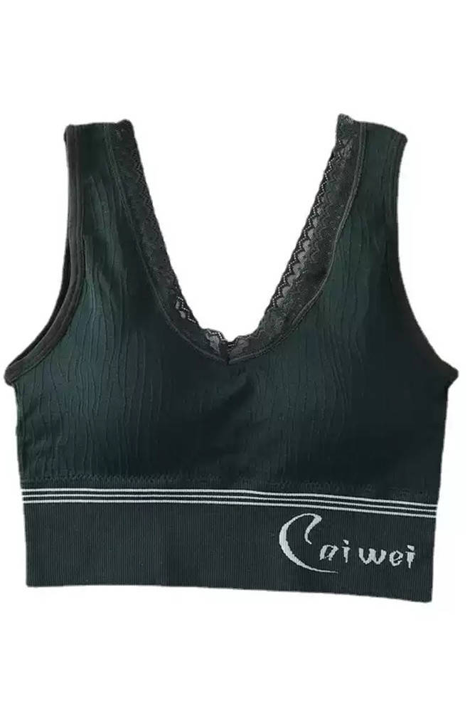 

Кроп-топ женский темно-зелёный размер 42-44 AAA 135593S