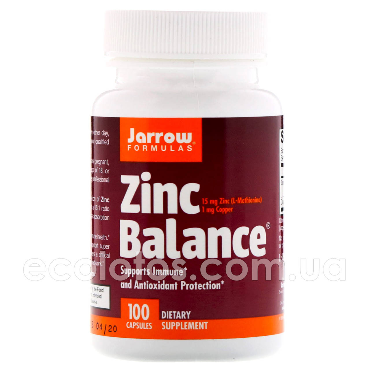 

Баланс цинка "Jarrow Formulas" 100 капсул
