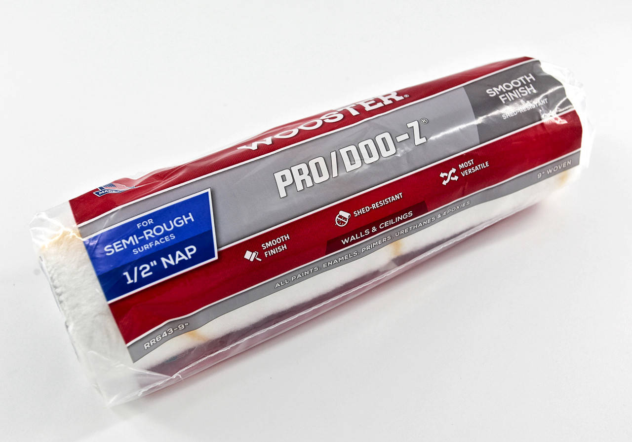 

Валик малярный Wooster Pro/Doo-Z (ТКАНЫЙ) RR643-9 23 см (9”) ворс 13 мм (1/2”)