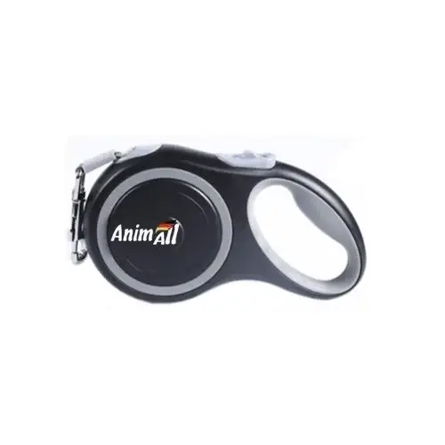 

Поводок-рулетка AnimAll для собак весом до 50 кг, 5 м, серый