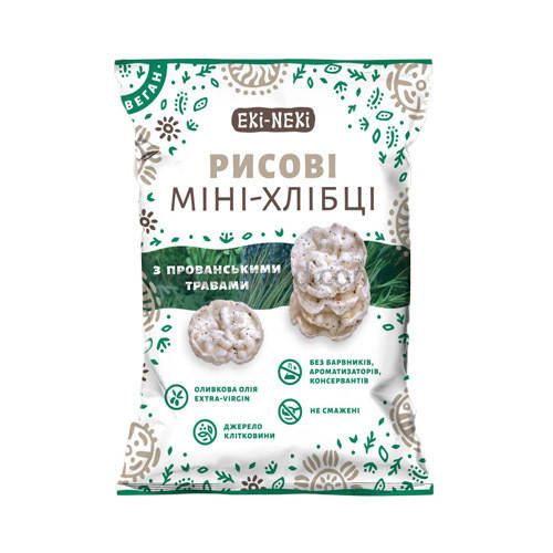 

Мини-Хлебцы рисовые с травами 40г Эки-Неки