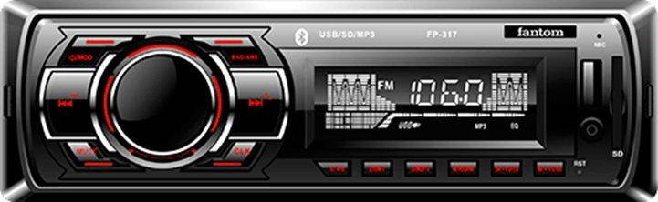 

Автомагнітола Fantom FP-317 Black/Red