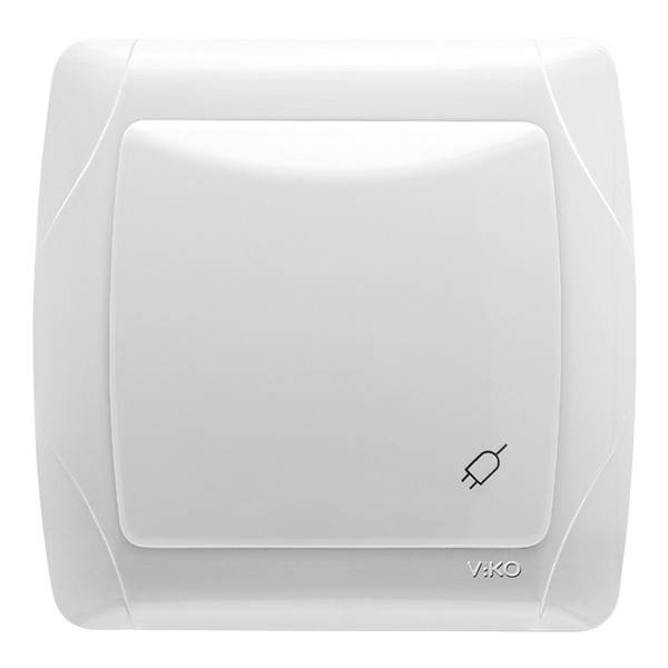 

Розетка с крышкой и заземлением VIKO Carmen Белая(12)