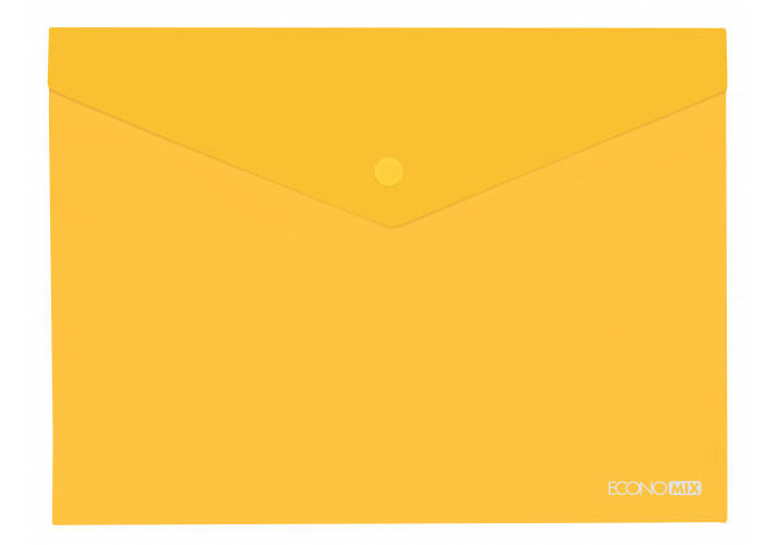 

Папка-конверт А4 полупрозрачная желтая, Желтый