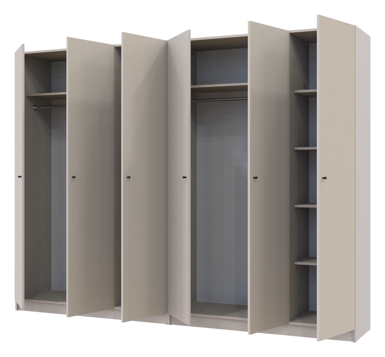 Шафа для одягу Doros Промо Кашемір 3+3 ДСП 270х48х204 (80737674) 6