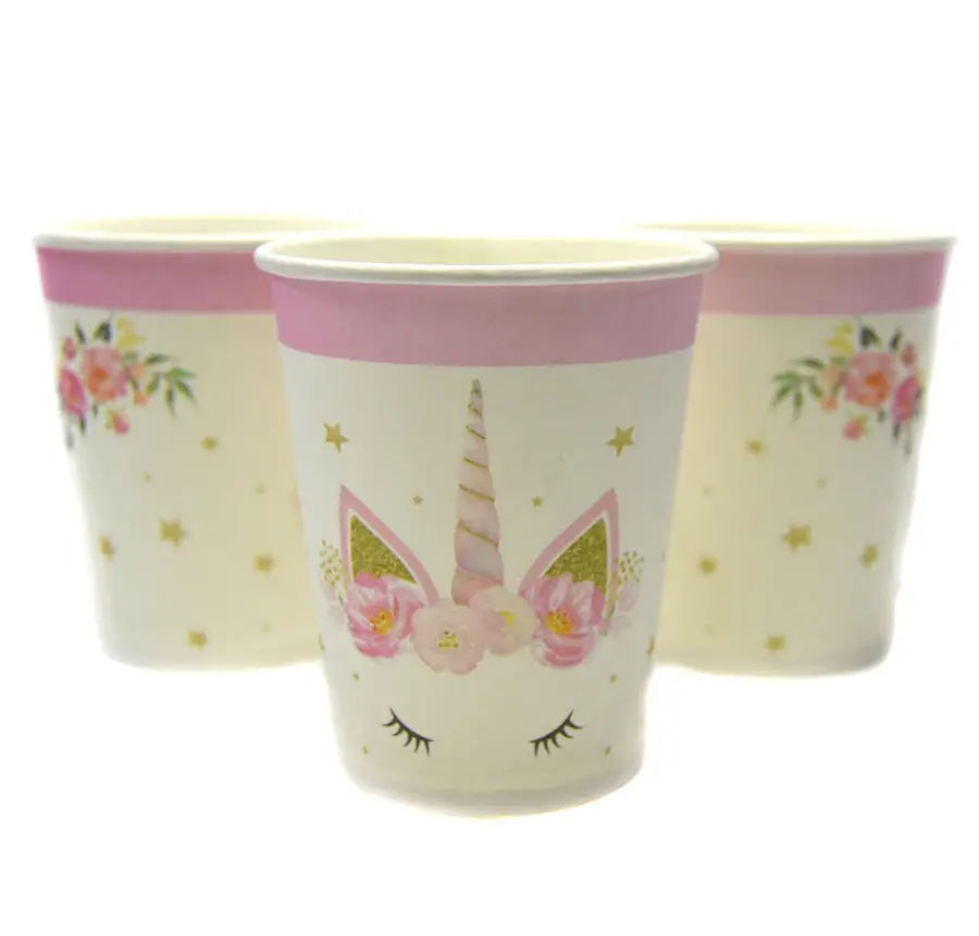 

Стаканчики праздничные 250 мл "Единорог" , 10 штук