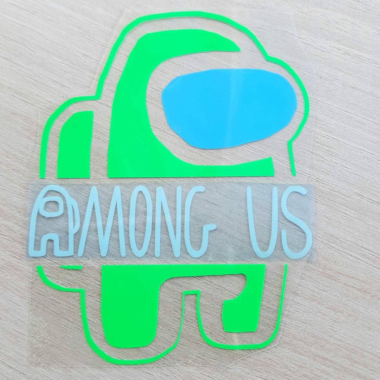 

Термотрансфер Among As, салатовий