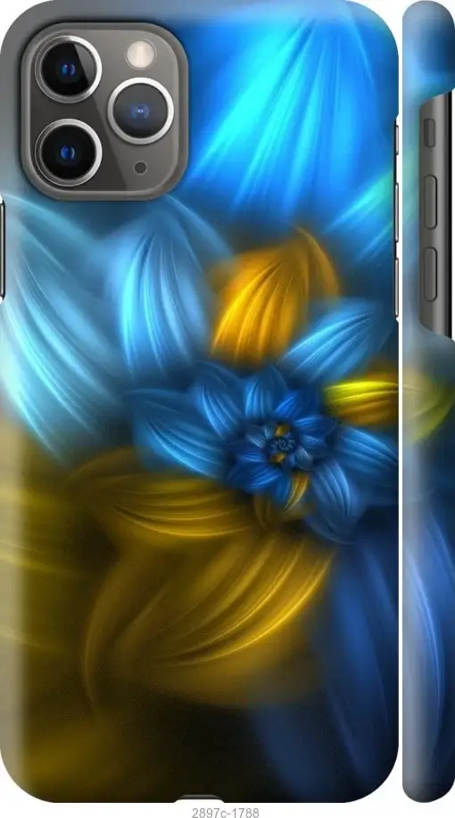 

На Apple iPhone 11 Pro Узор 46 "2897c-1788-57583", Синий