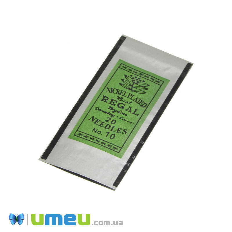 

Набор бисерных иголок Regal №10, 20 шт, 1 набор (SEW-040209)