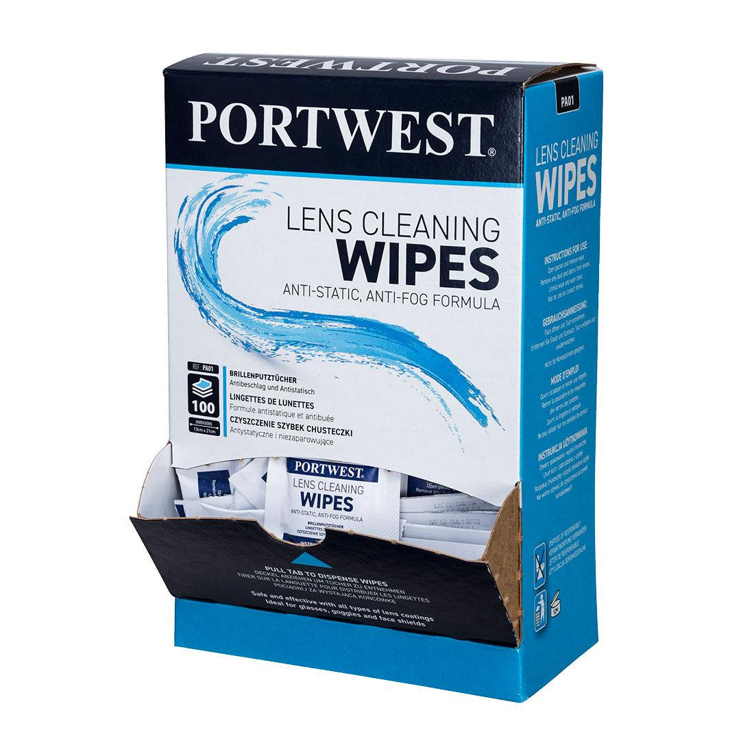 

Салфетки для очистки линз Portwest PA01 Аксессуары к очкам, чехлы, шнурки, футляры