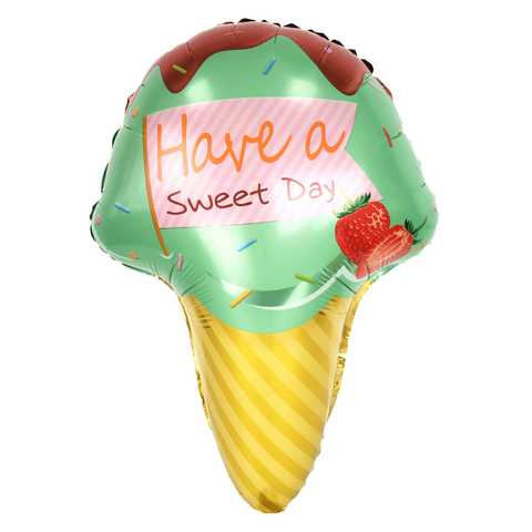 

Фольгированный шарик КНР (47х68 см) Мороженое зелёное, Разные цвета