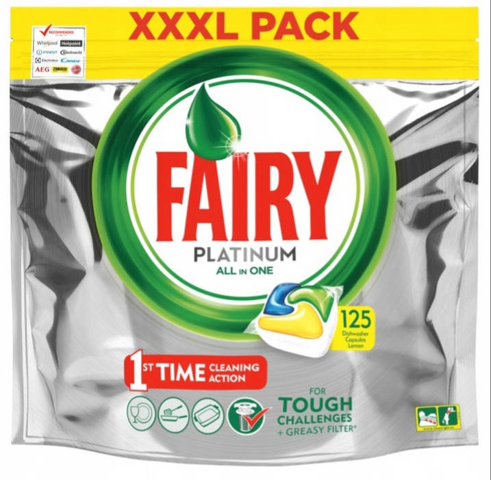 

Капсули для посудомийки Fairy Plаtinum 125 шт