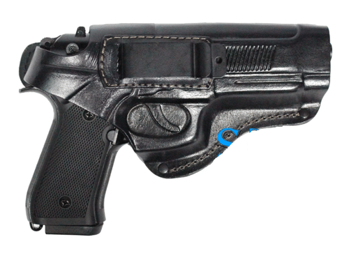 

Поясная кобура из кожи для пистолета Beretta 92, Elite 2, Umarex со скобой, Черный