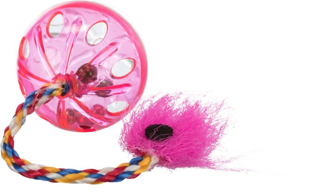 

Trixie Set of Rattling Balls with Tails Игрушка для кошек мячики с хвостами (2 шт.) 4 см