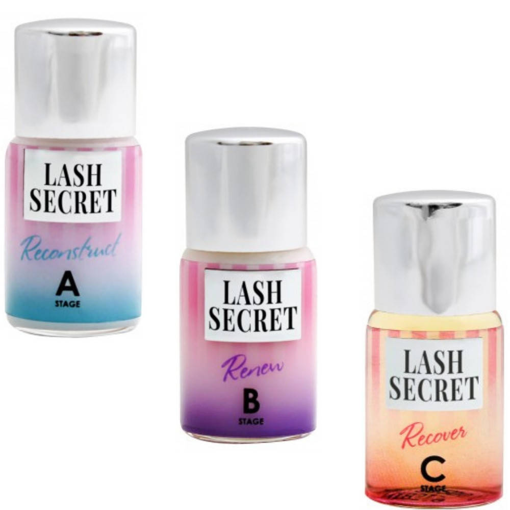 

Набор составов АВС Lash Secret Restart для ламинирования ресниц и бровей в баночке по 5 мл