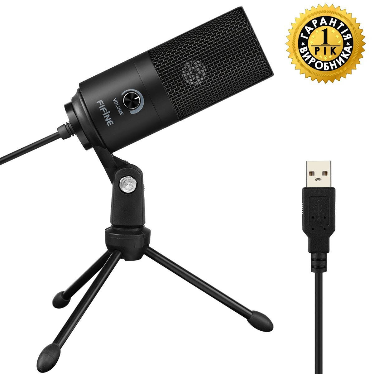 

Студийный конденсаторный микрофон Fifine K669 Black
