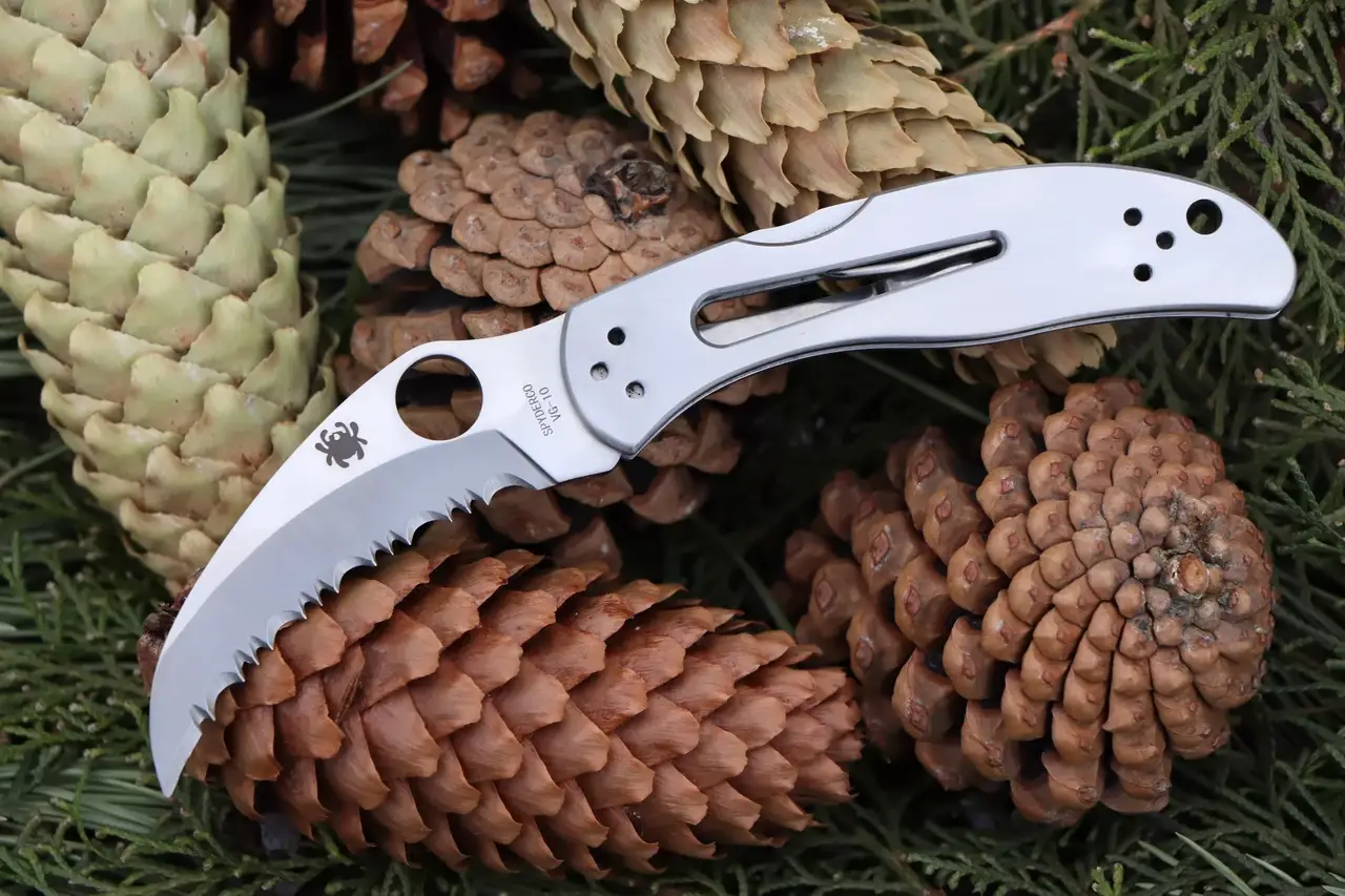 

Нож Spyderco Harpy C08 - china Серрейтор, Белый