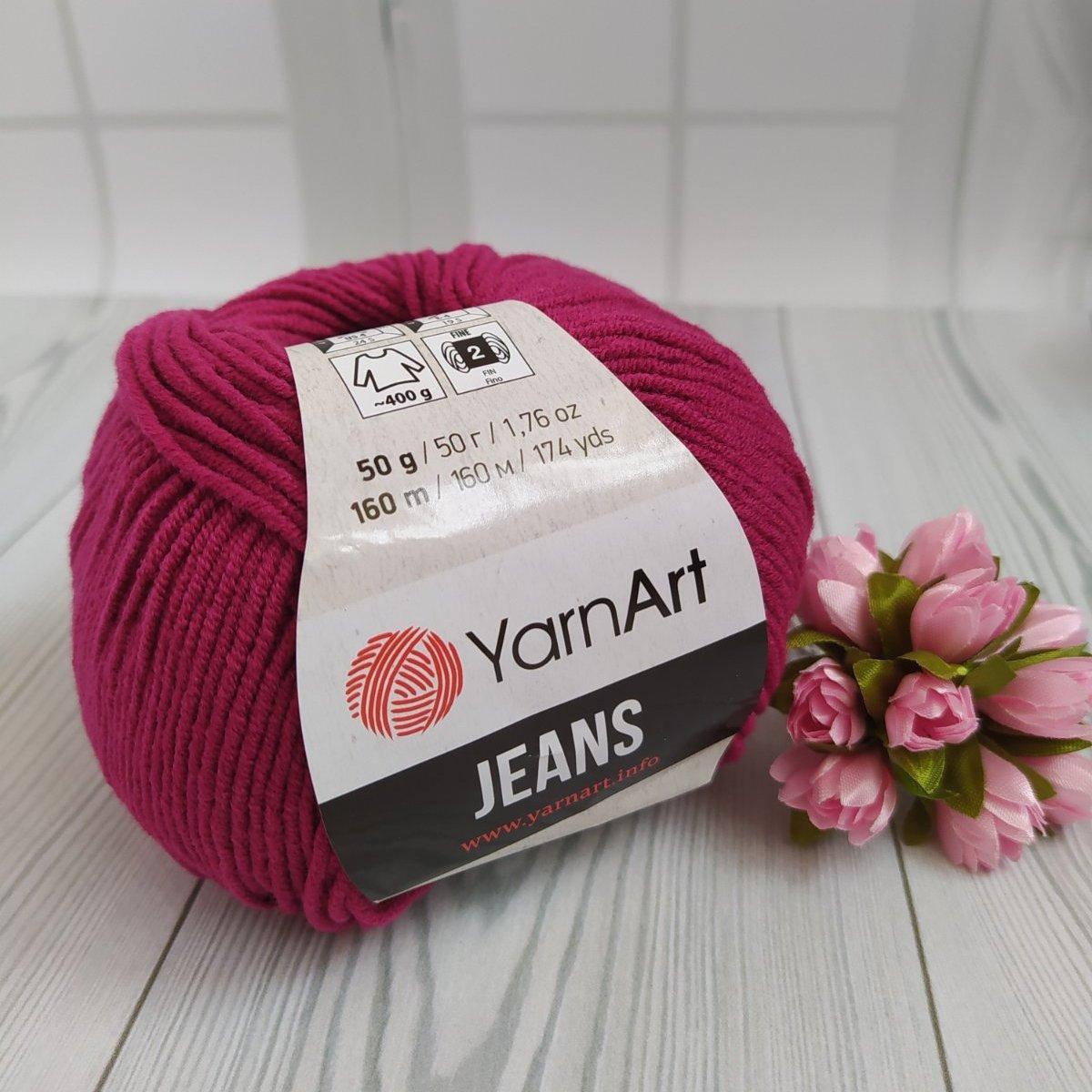 

YarnArt Jeans (№91) вишня