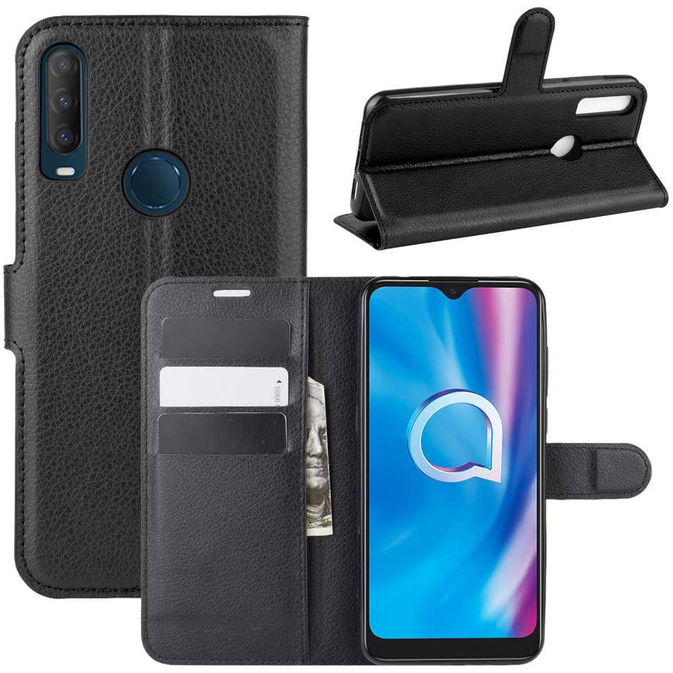 

Чехол-книжка Litchie Wallet для Alcatel 1SE (5030D) Black, Черный