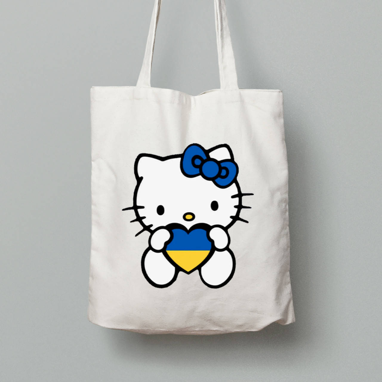

Экосумка из хлопка 38х40см с принтом "Hello Kitty With Ukraine" (22042165)