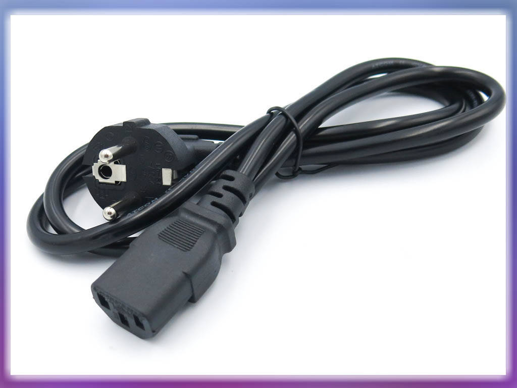 

Кабель питания для ПК (AC) 220V в блок тройной, IEC - C13 1.2M