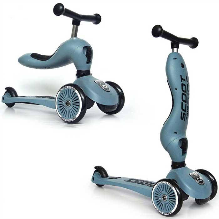 

Самокат-беговел 2 в 1 Scoot and Ride Highwaykick 1 Steel