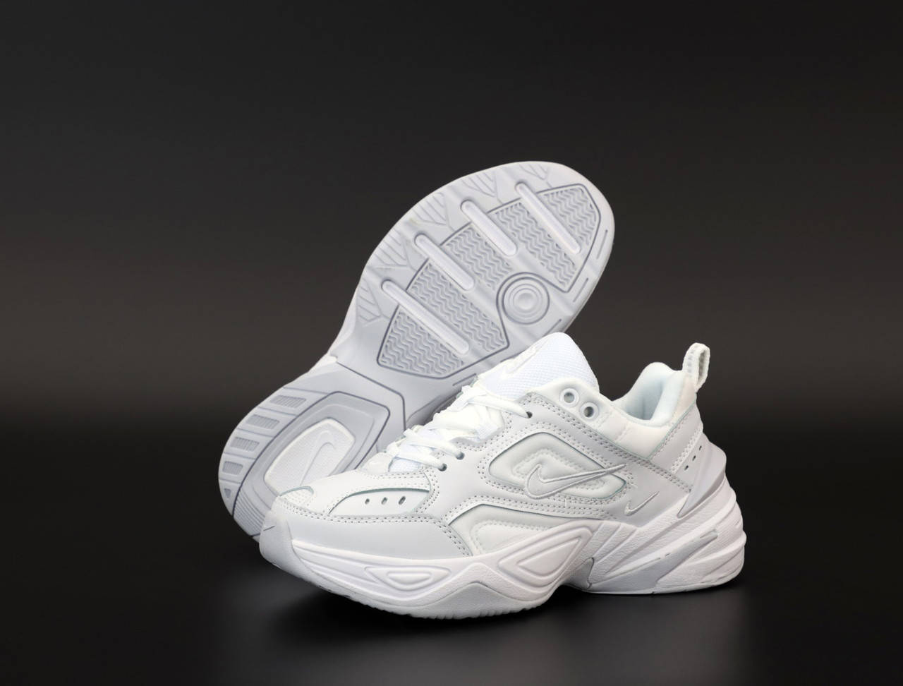 

Летние мужские кроссовки Nike M2K Tekno Full White (Белые), Белый