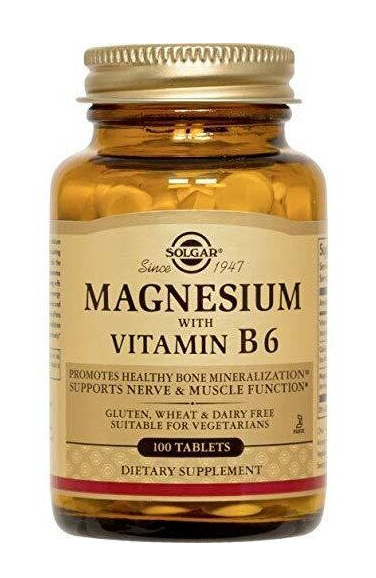

Витамины Solgar Магний с витамином В6 Magnesium with vitamin B6 100 таблеток