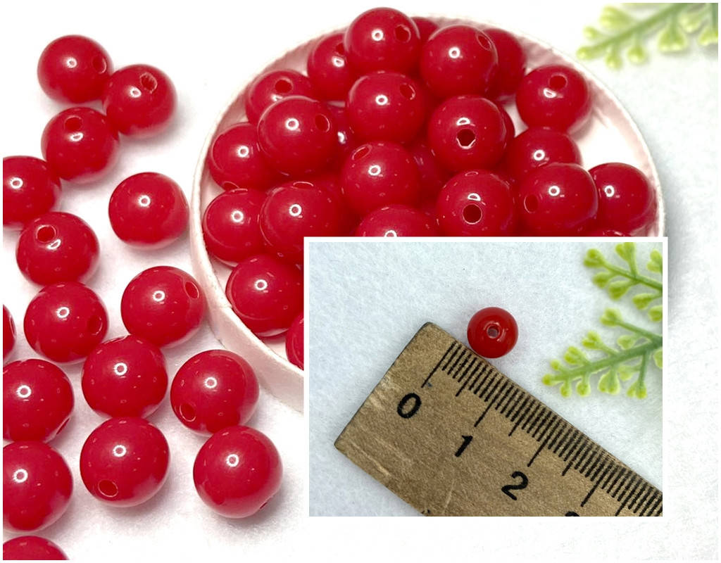 

(20 грамм) Пластиковые бусины Ø8мм (прим. 70 шт) Цвет на фото (сп5нг-0636), Золотистый