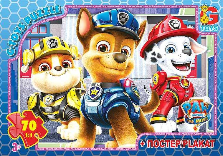 

Пазлы 35 эл. "G Toys" "Щенячий патруль" PW 0870 (62) +постер