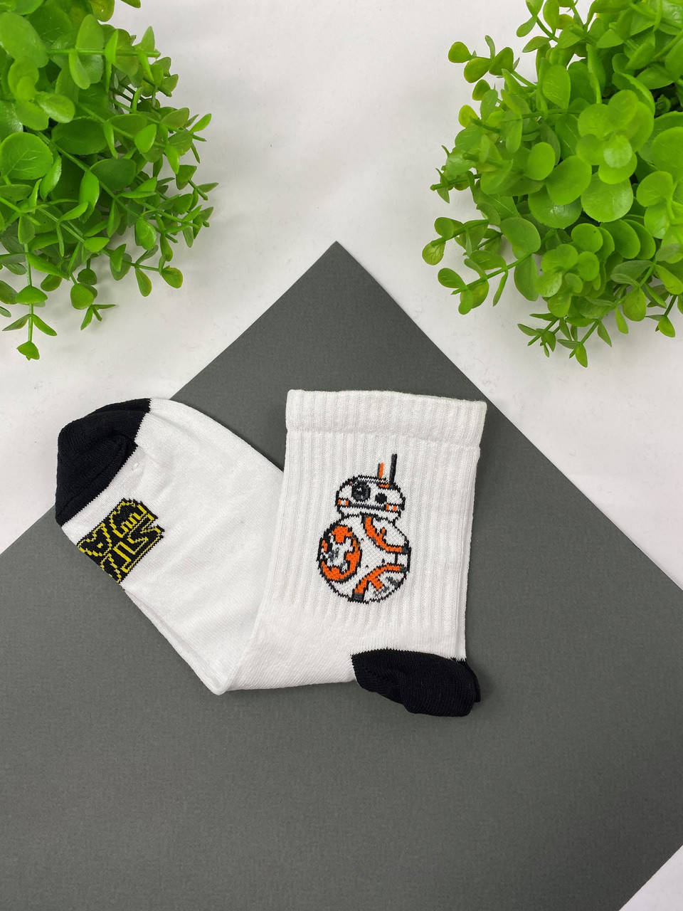 

Носки белые с принтом "Star Wars BB-8"