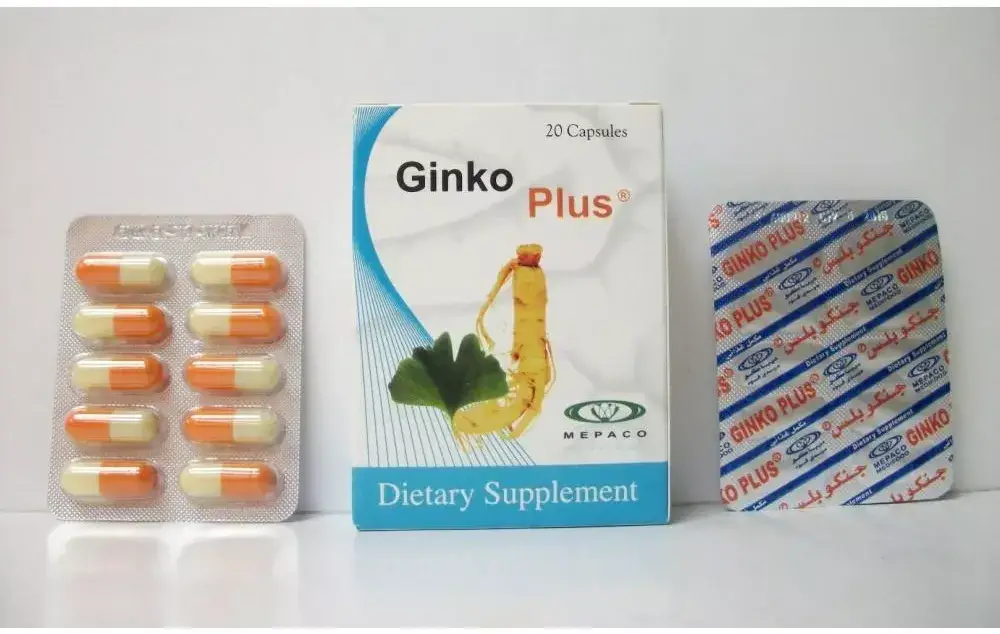

Гинкго билоба + корень женьшеня (20 капсул) Ginko Plus Египет