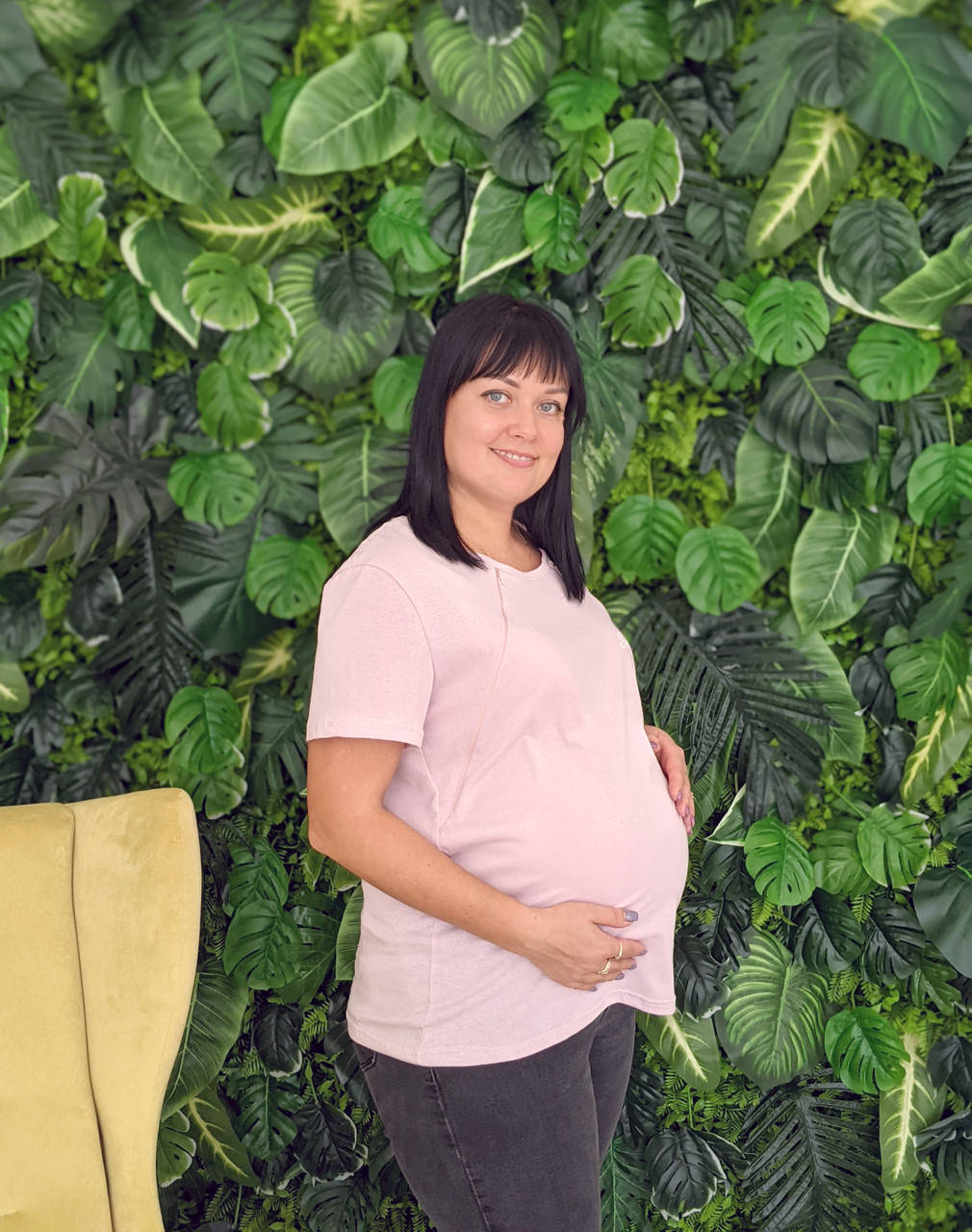 

Футболка для кормящих мам SMILE (пудровый розовый)