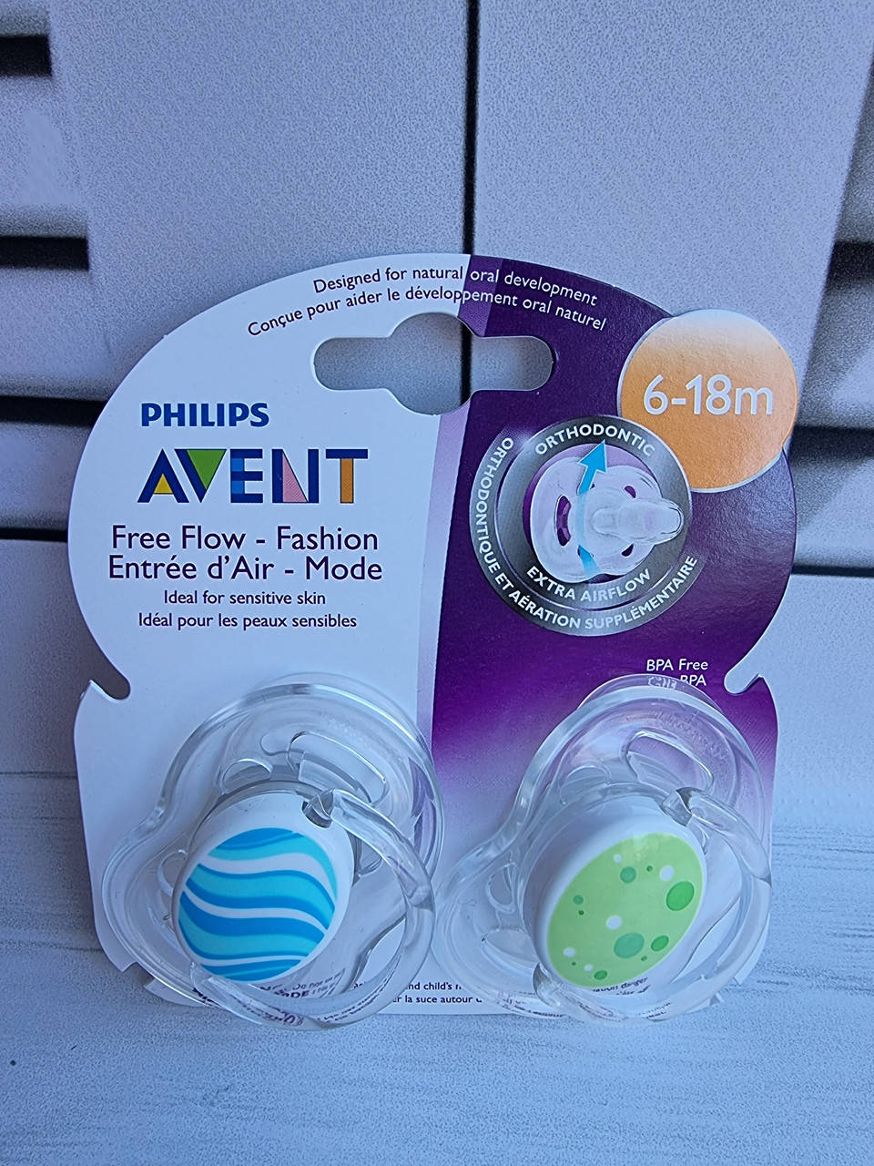 

Пустышки ортодонтические силиконовые Philips Avent 6-18 мес (2 шт)