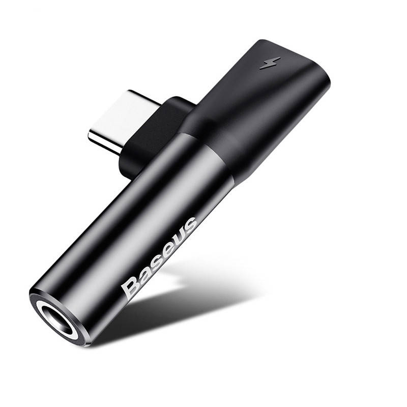 

Переходник Baseus Type-C Male to Type-C Female + AUX 3.5mm Female L41 (Черный)