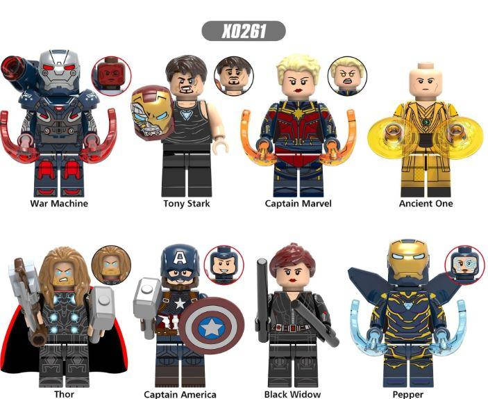 

Фигурки человечки Мстители 8 шт, супергерои Marvel, DC для лего lego