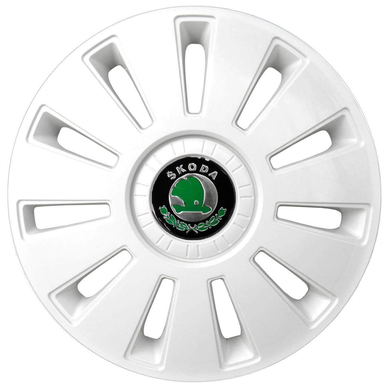 

Колпаки Колесные R16 Skoda белые 4шт
