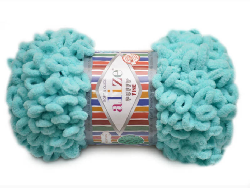 

Alize Puffy Fine NEW, Бирюзовый №263