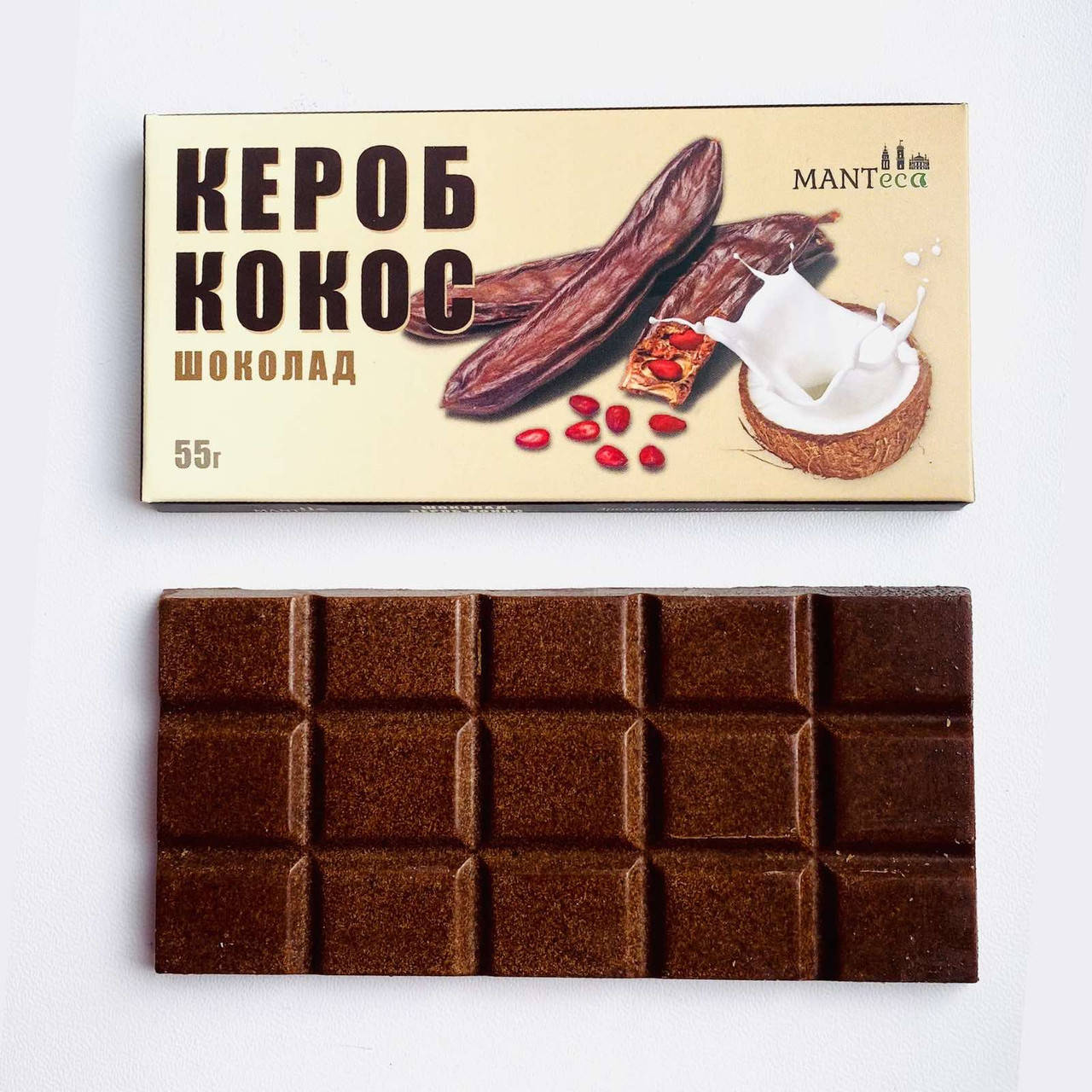 

Шоколад «Кэроб с кокосом» Manteca 55г