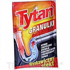 

Гранулы для чистки канализационных труб TYTAN 40g