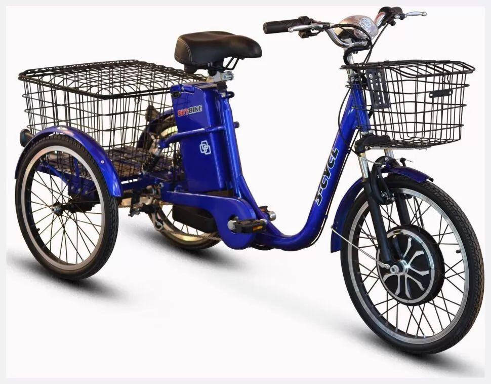 

Электровелосипед SkyBike трицикл (350W-36V) синий