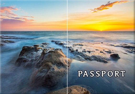 

Обложка обкладинка на паспорт природа горы море України Украина Pasport