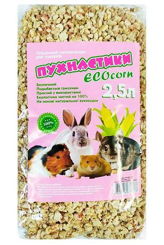 

Кукурузный наполнитель для грызунов Пухнастики ECOcorn 2.5 л.